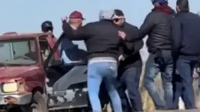 Adulto mayor golpeado violentamente en protesta del SNTSA en Zacatecas