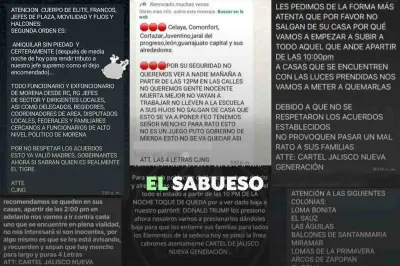 Alertas falsas del CJNG en WhatsApp generan pánico tras operativo contra 'El Mencho'