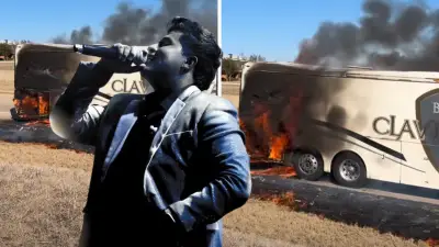 Banda Clave Nueva sufre accidente con camión incendiado; todos los integrantes están bien