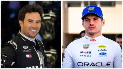 Checo Pérez Sonríe en la Foto Oficial de la F1 2026 Junto a Verstappen y Alonso