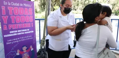 Ciudad de México despliega macro módulos de vacunación contra sarampión con horario extendido