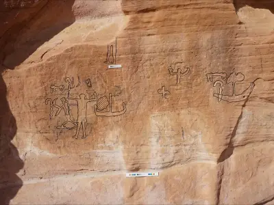 Descubren en Sinaí pinturas rupestres de 10.000 años que narran expansión faraónica