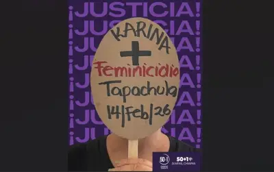 Exigen justicia por feminicidio de Karina en Tapachula, Chiapas