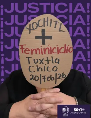 Feminicidio en Chiapas: Mujer asesinada a balazos por su esposo frente a sus hijos en Tuxtla Chico