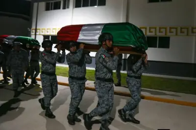 Homenaje en Guerrero a cuatro agentes de la Guardia Nacional caídos en operativo contra El Mencho