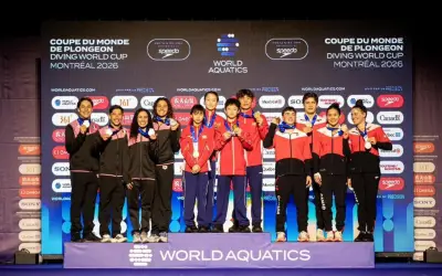 México conquista plata en Copa Mundial de Clavados en Montreal con cuarteto estelar