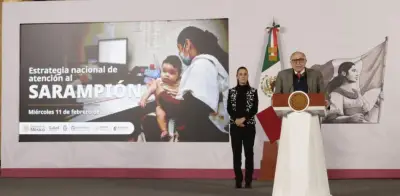 Salud recomienda cubrebocas ante brote de sarampión, pero aclara que no es medida única