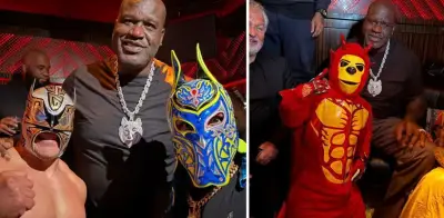 Shaquille O'Neal deslumbra en CDMX con tenis y pasión por la lucha libre