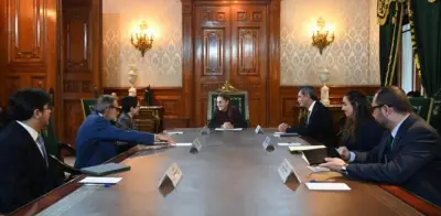 Sheinbaum dialoga con S&P Global sobre IA y economía en Palacio Nacional