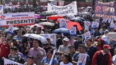 STUNAM lidera múltiples movilizaciones en la CDMX este 20 de febrero