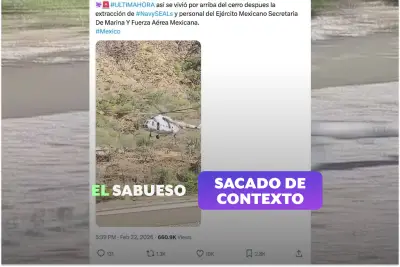 Video viral de helicóptero militar no es de captura de 'El Mencho', es entrenamiento
