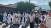 Aguililla, Michoacán: Iglesia y comunidad marchan por la paz tras la caída del 'Mencho'