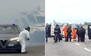 Asalto espectacular en carretera italiana: furgón blindado destruido en tiroteo