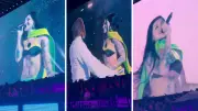 Cazzu sorprende en concierto de Bad Bunny cantando 'Con Otra', canción vinculada a Ángela Aguilar
