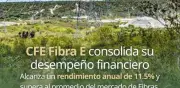 CFE Fibra E reporta ingresos récord y rendimiento anual de 11.5% en 2025