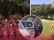 Colapsa templete en la Ibero durante foto de graduación; detienen al fotógrafo