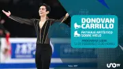 Donovan Carrillo disputa la medalla en la final olímpica de patinaje artístico 2026