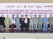 Gobernadora Delfina Gómez fortalece seguridad con 143 nuevos policías y equipamiento en Edomex
