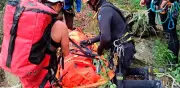 Guía de montaña experto fallece al caer en remolino durante práctica de rapel en Hidalgo