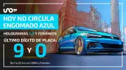 Hoy No Circula en CDMX y Edomex: Restricciones para engomado azul y placas 9-0 este viernes