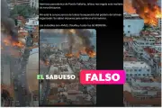 Imagen viral de incendios en Puerto Vallarta es falsa: fue creada con inteligencia artificial