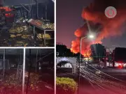 Incendio en Central de Abasto de Ayotla causa graves daños en zona de carnes