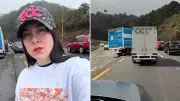 Influencer mexicana queda atrapada en bloqueo carretero tras muerte de El Mencho