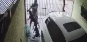 Karma instantáneo: ladrón huye tras ser enfrentado por dos perros guardianes en intento de robo