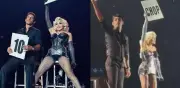 Madonna sorprende al invitar al actor Alberto Guerra al escenario en su concierto de CDMX