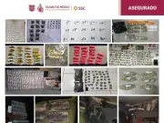 Operativo en CDMX asegura 990 dosis de droga, 4 toneladas de autopartes y 12 vehículos