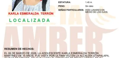 Adolescente desaparecida en Iztapalapa es localizada sana en Nuevo León
