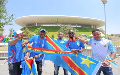 Afición del Congo tiñe de azul el Estadio Guadalajara en histórico repechaje mundialista