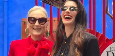 Anne Hathaway y Meryl Streep promocionan 'El Diablo se viste a la moda 2' en México