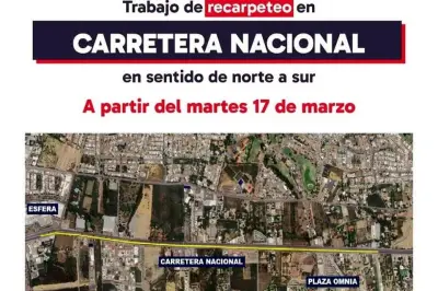 Autoridades Alistan Cierres en la Carretera Nacional por Obras de Recarpeteo