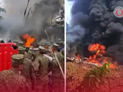 Avión militar colombiano se desploma en Putumayo con decenas de soldados a bordo