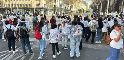 Bloqueos simultáneos y plantón indefinido en centro de CDMX por demandas laborales