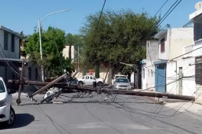 Caída de Postes Eléctricos Deja sin Suministro a Vecinos en el Norte