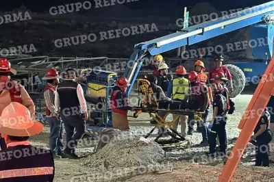 Cinco heridos tras colapso de estructura en obras de la Línea 4 del Metro en Monterrey