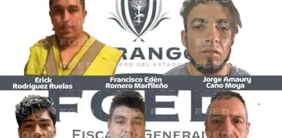 Cinco Sentenciados a Más de 11 Años por Ataque Armado a Policías en Durango