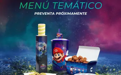 Cinépolis lanza menú temático de 'Super Mario Galaxy' para funciones VIP limitadas