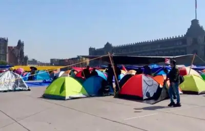 CNTE inicia paro nacional de 72 horas y plantón en Zócalo por aumento salarial y mejoras laborales