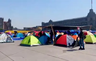 CNTE inicia paro nacional de 72 horas y plantón en Zócalo por demandas laborales