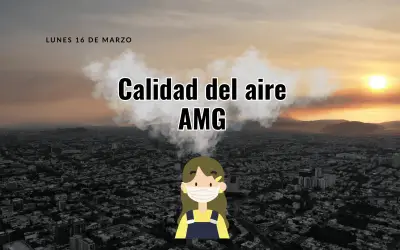 Contaminación en Guadalajara: Mala calidad del aire afecta zonas del AMG este 16 de marzo