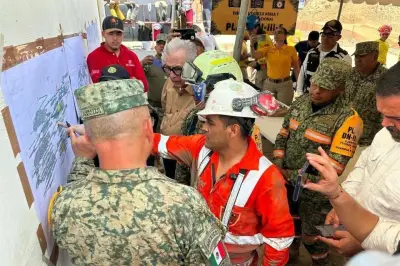 Continúa la intensa búsqueda de mineros atrapados en Sinaloa tras derrumbe