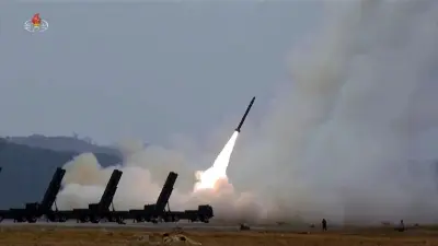 Corea del Norte Realiza Ejercicio Militar con Lanzacohetes Múltiples