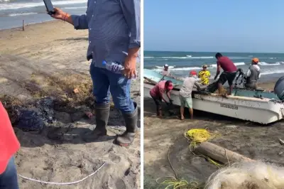 Derrame de petróleo afecta costas de Tabasco y Veracruz, alertan autoridades