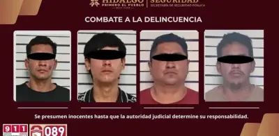 Desmantelan banda de robo de carga en Hidalgo; detienen a cuatro personas, dos venezolanos