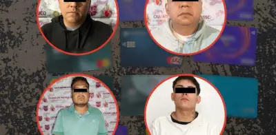 Detienen a 4 presuntos extorsionadores en operativos coordinados en CDMX y Estado de México