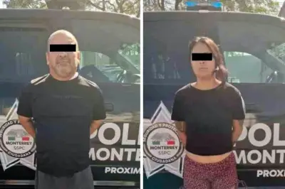 Detienen a hombre y mujer tras riña violenta en Monterrey