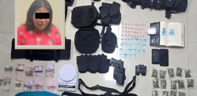 Detienen a joven en Chalco vinculada a homicidio y narcomenudeo